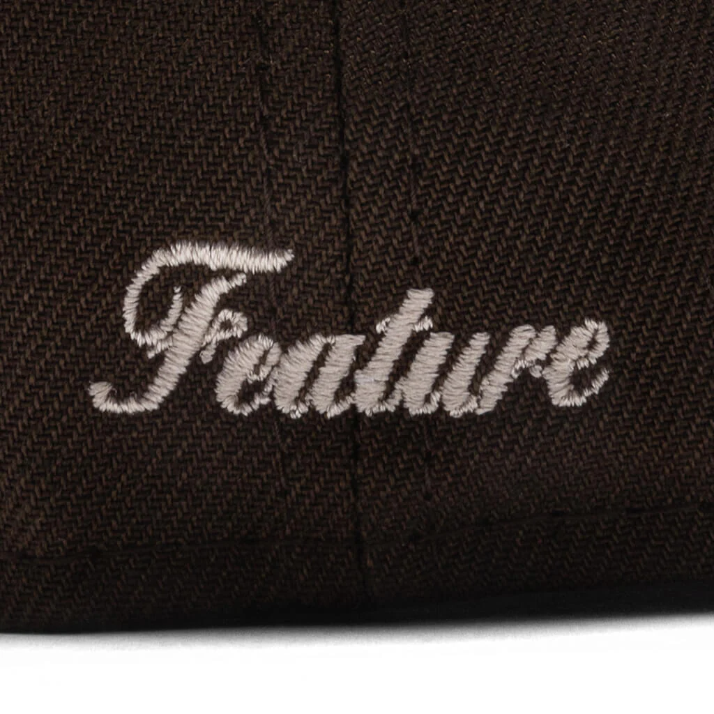 Feature x New Era F Logo Antelope Island 59FIFTY Fitted - Brown/Black - Image 3