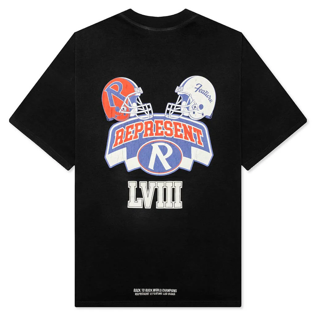 Feature x Represent Champions T-Shirt - Stained Black - Image 2