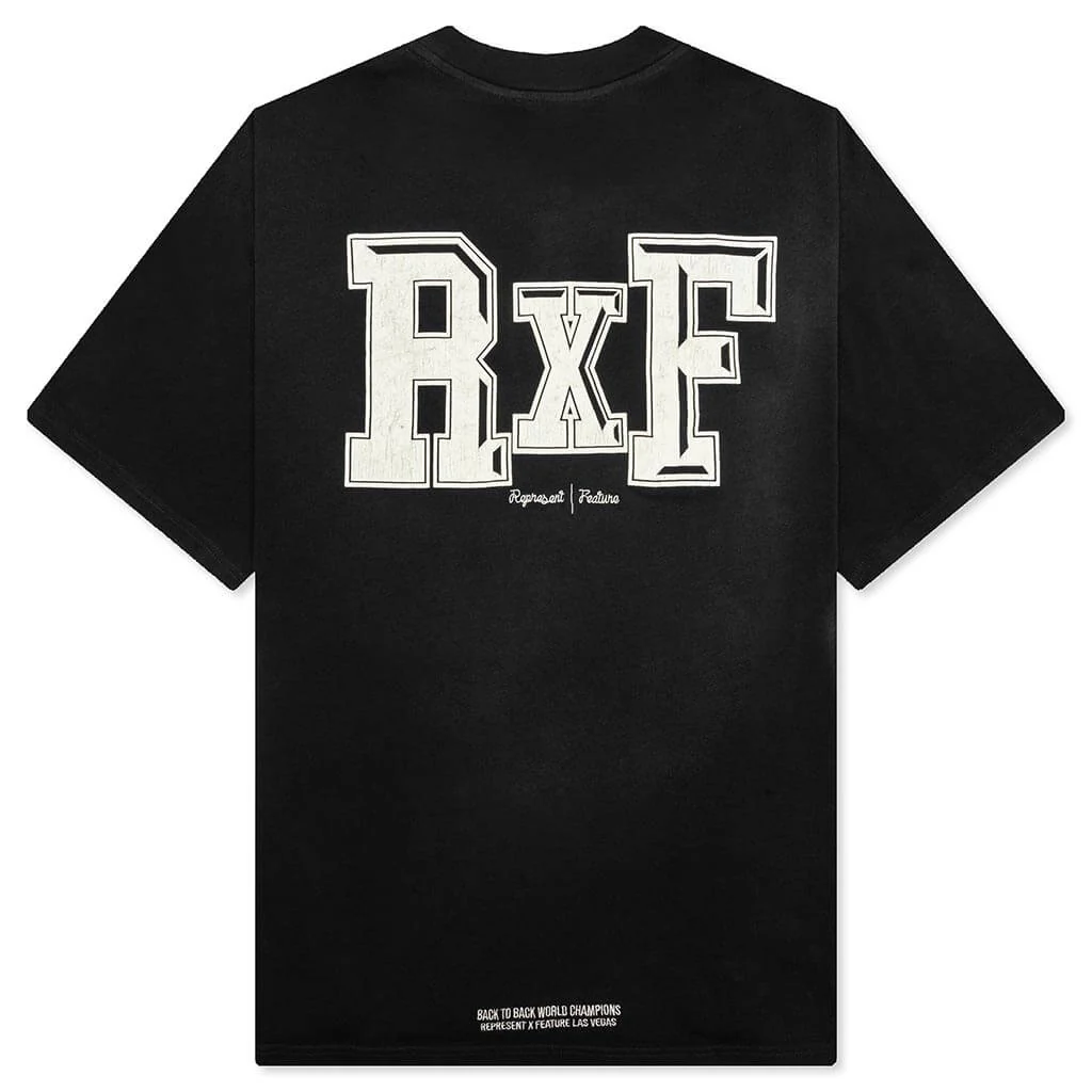 Feature x Represent Head 2 Head T-Shirt - Stained Black - Image 2