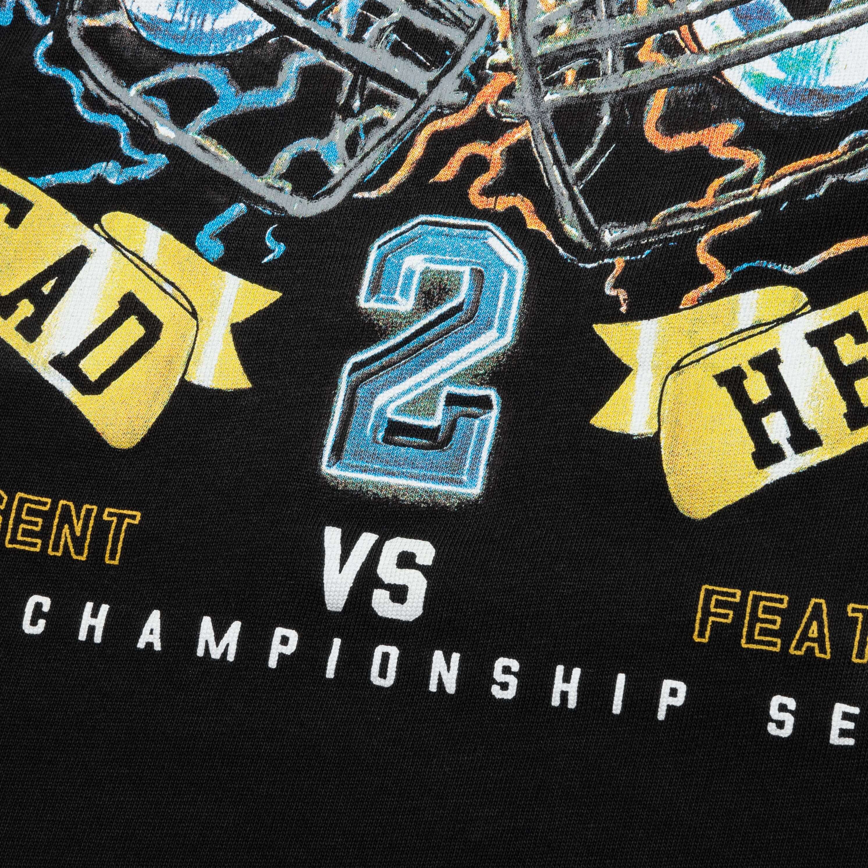 Feature x Represent Head 2 Head T-Shirt - Stained Black - Image 4