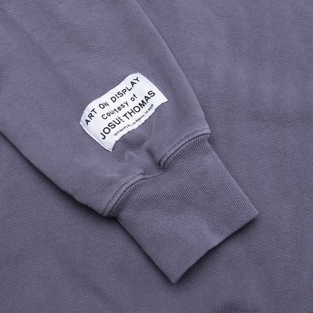 French Logo Vintage Hoodie - Vintage Washed Navy - Image 5