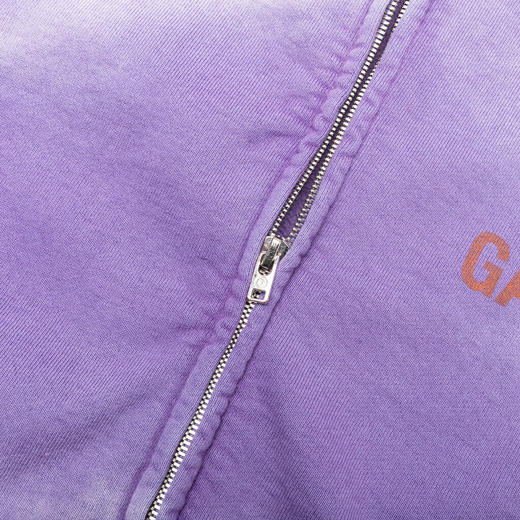 French Zip Hoodie - Purple - Image 3