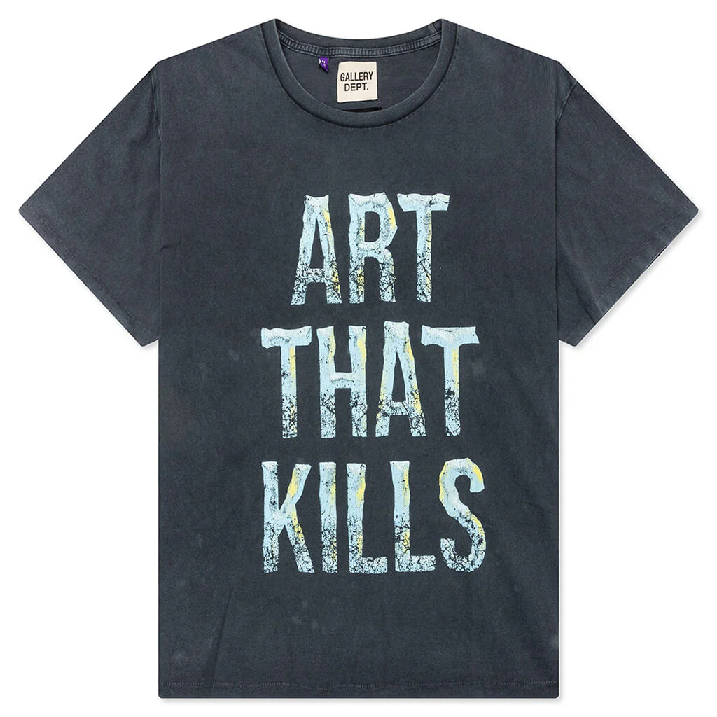 Broken Art That Kills Tee - Vintage Black