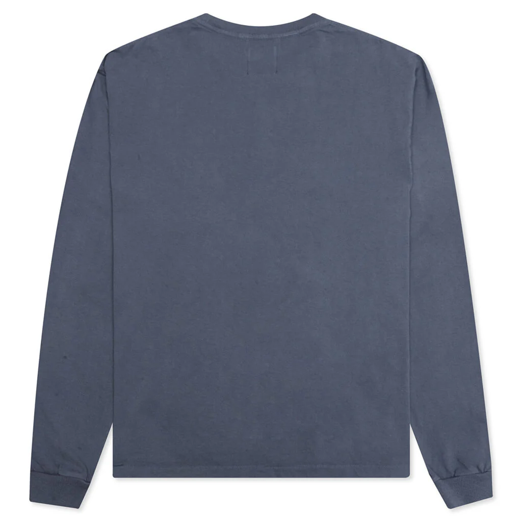 De La Galerie L/S Pocket Tee - Navy - Image 2