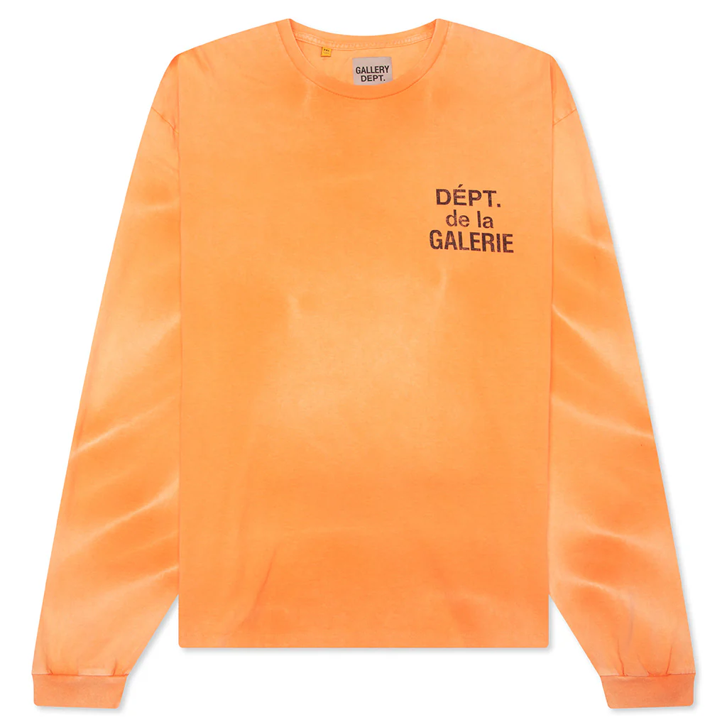 French L/S Tee - Bright Orange