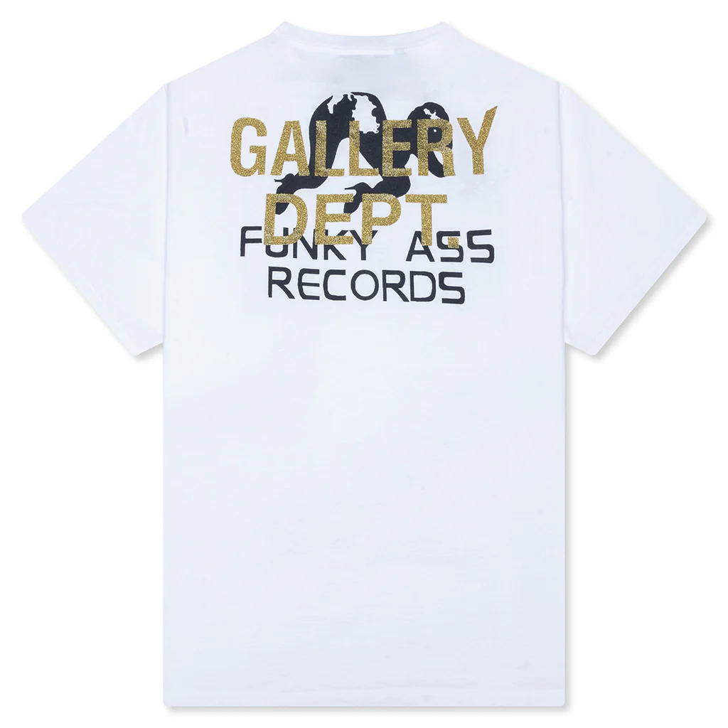 Funky Ass Records Tee - Clean White - Image 2