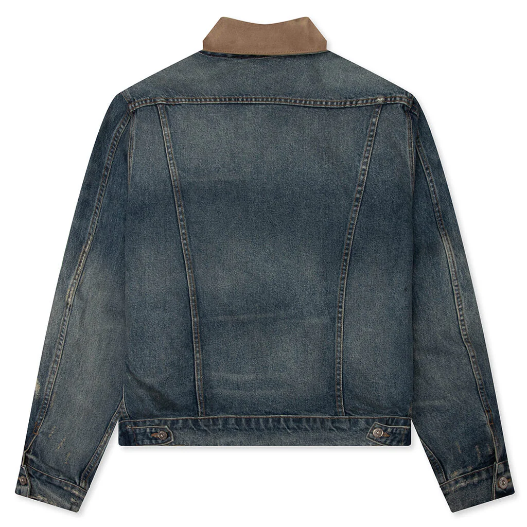 Santa Fe Trucker Jacket - Washed Indigo - Image 2