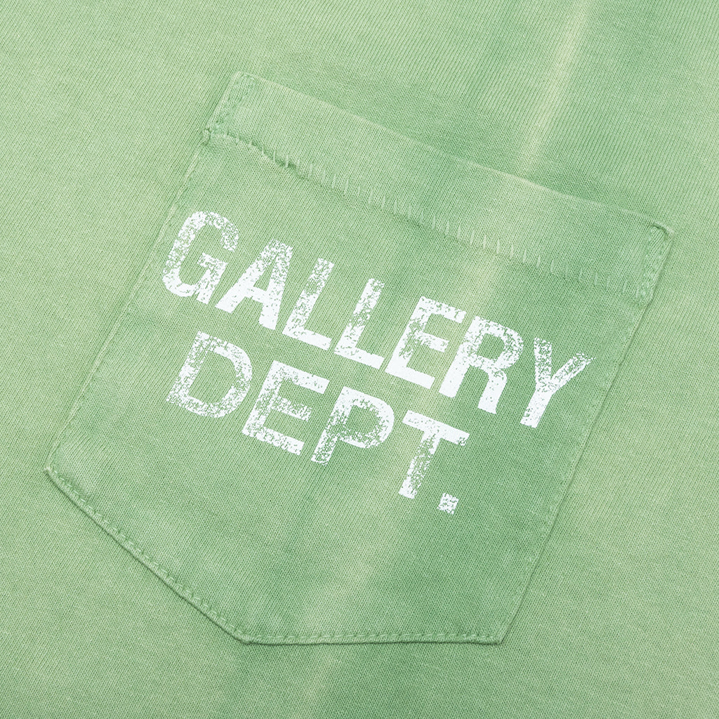 Vintage Logo Painted Tee - Light Green - Image 3