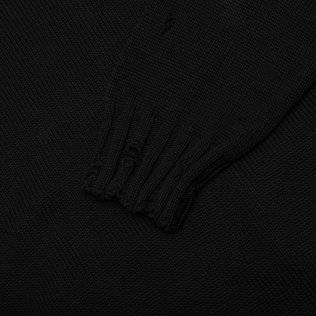 Roundneck Sweater - Black - Image 4