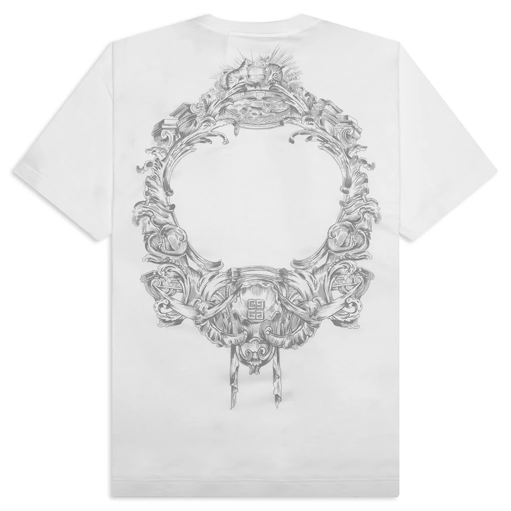 Baroque Print S/S T-Shirt - White - Image 2