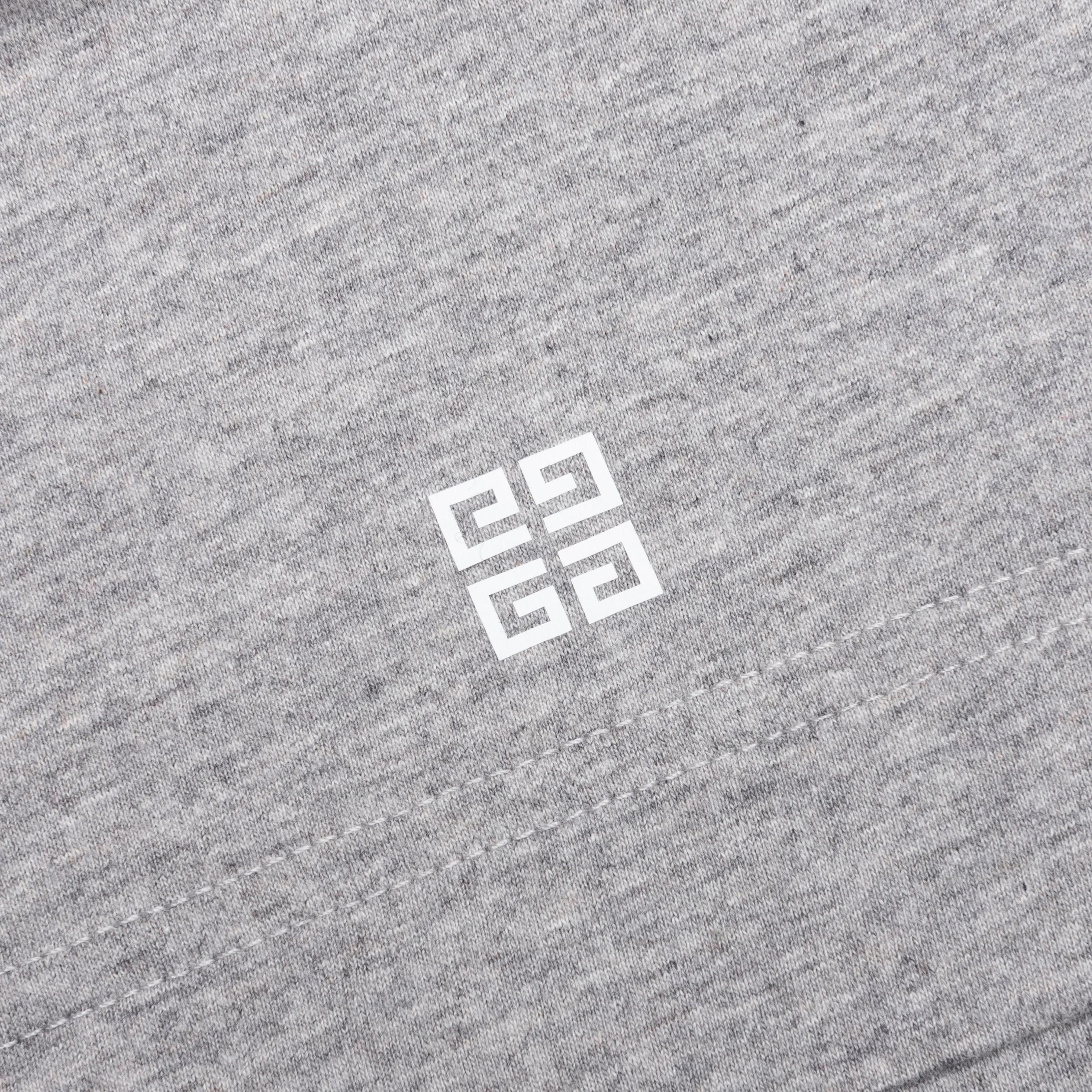 GVCY Floral Printed Crewneck T-Shirt - Light Grey Melange - Image 4