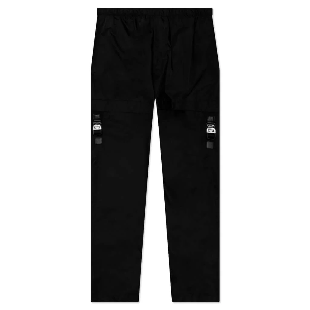 Buckle Cargo Pants - Black