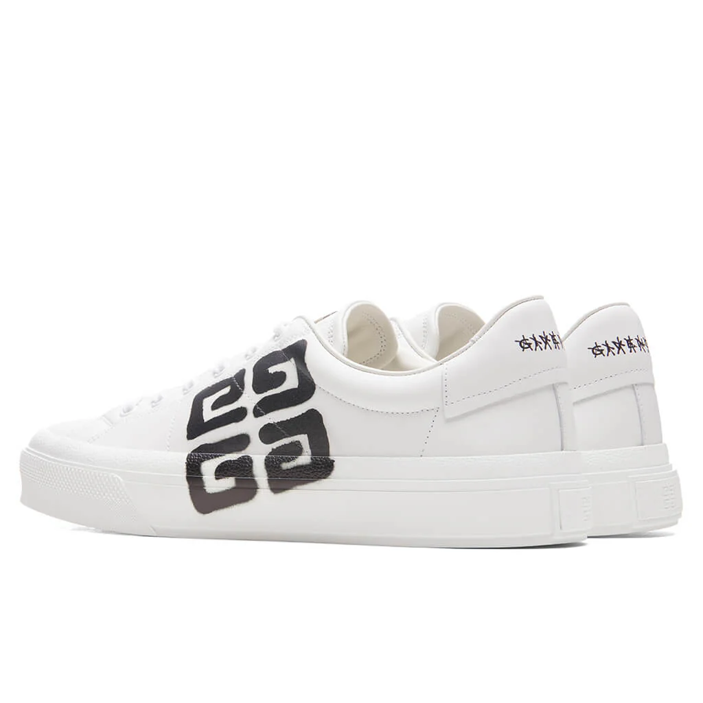 City Court Lace-Up Sneaker - White/Black - Image 3