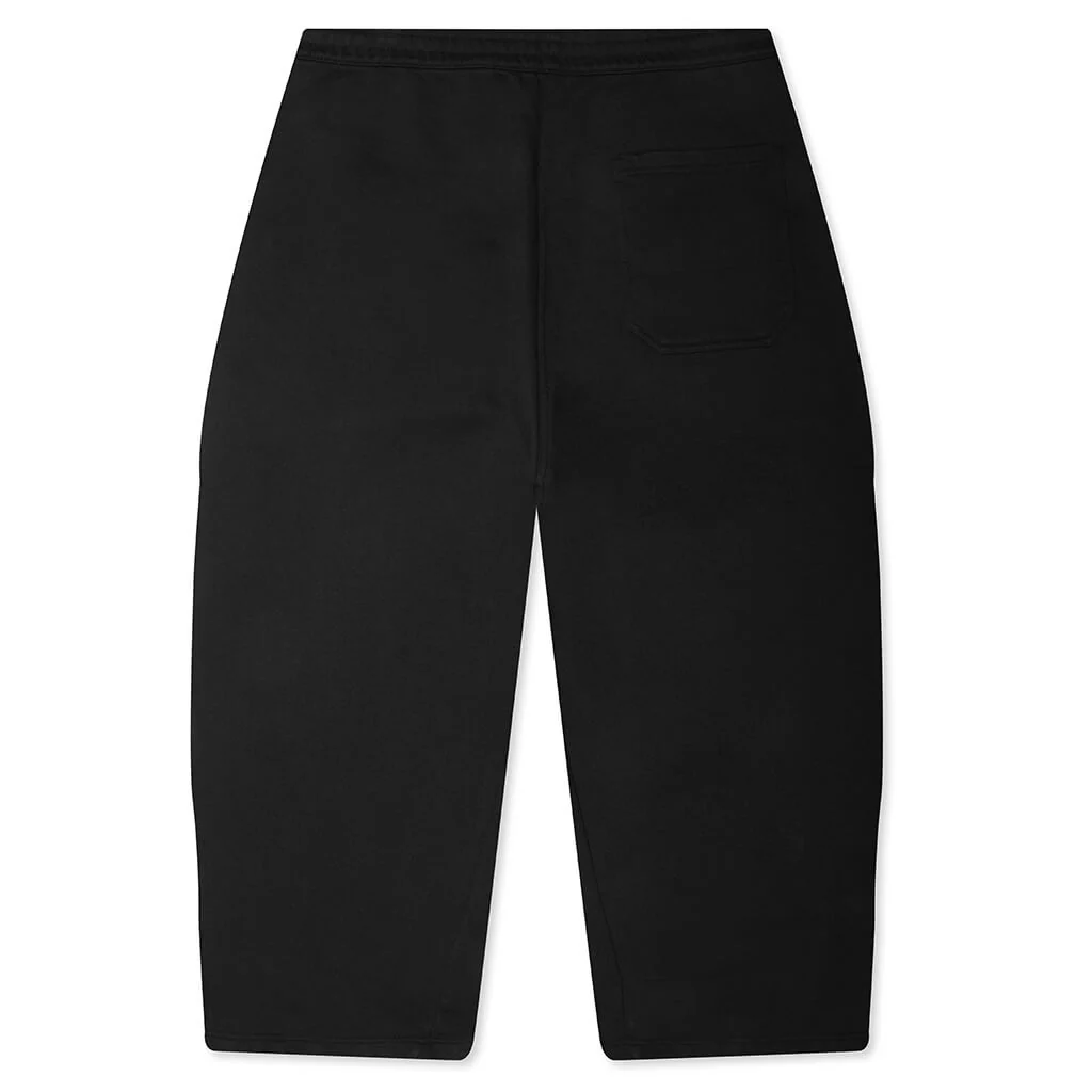 Cropped Cocoon Joggers - Black - Image 2