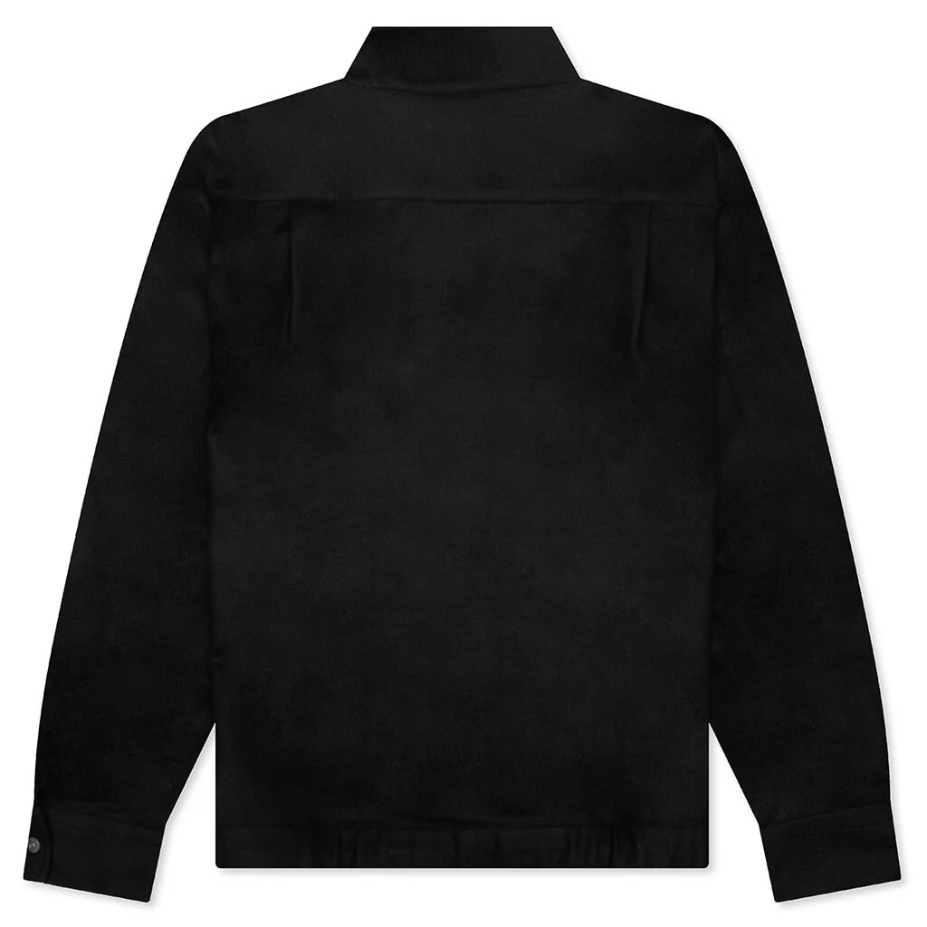 Long Sleeve Overshirt - Black - Image 2