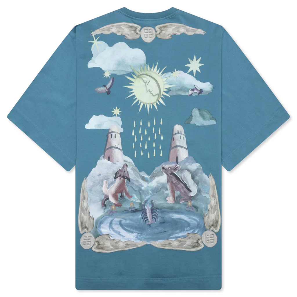 Sun Stars T-Shirt - Steel Blue - Image 2