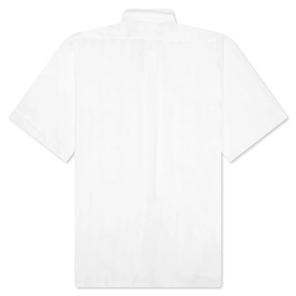 Cotton Voile Shirt With Stripes - White - Image 2