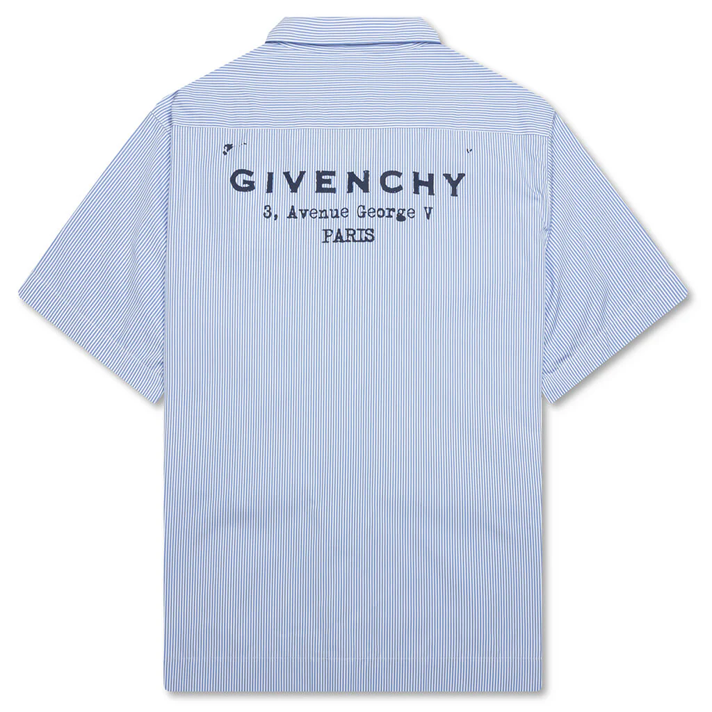 Striped Shirt - White/Light Blue - Image 2