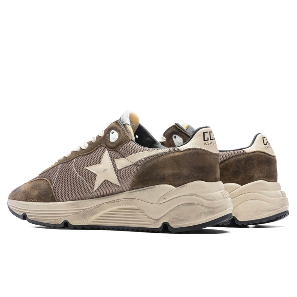 Running Sole Sneakers - Olive Green/Cream - Image 3