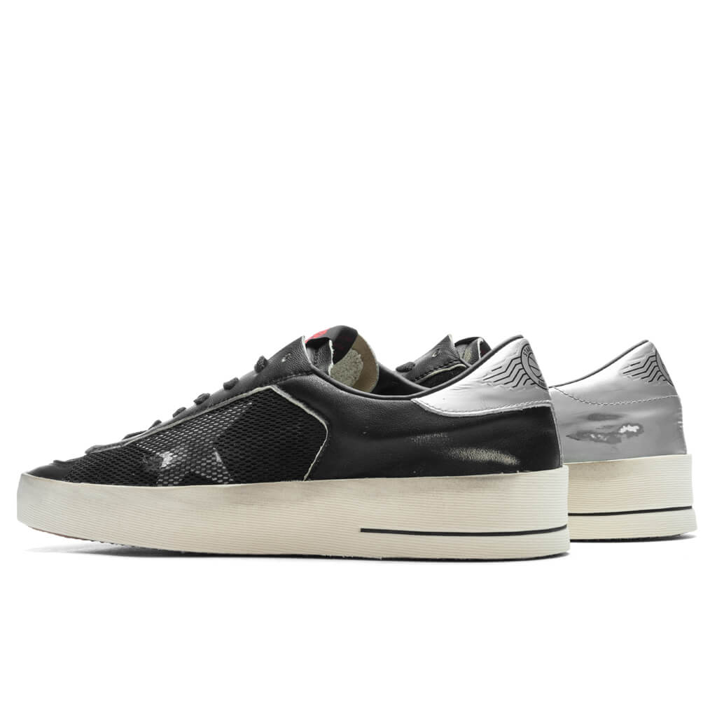 Stardan Suede and Nappa Sneaker - Black/Silver - Image 3