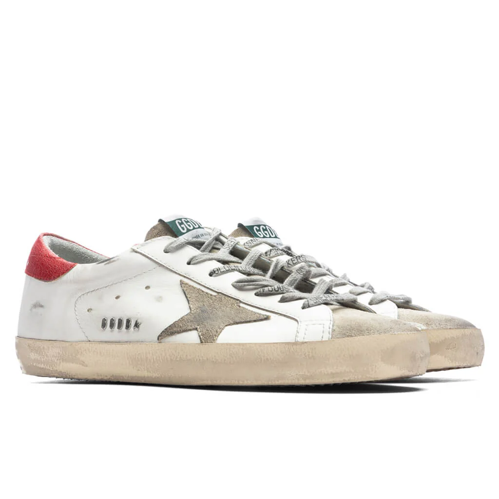 Super-Star Sneakers - White/Taupe/Red - Image 2