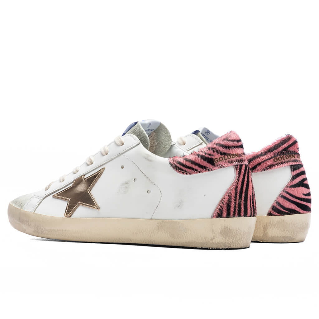 Women's Super-Star Sneakers - White/Taupe/Pink Black - Image 3