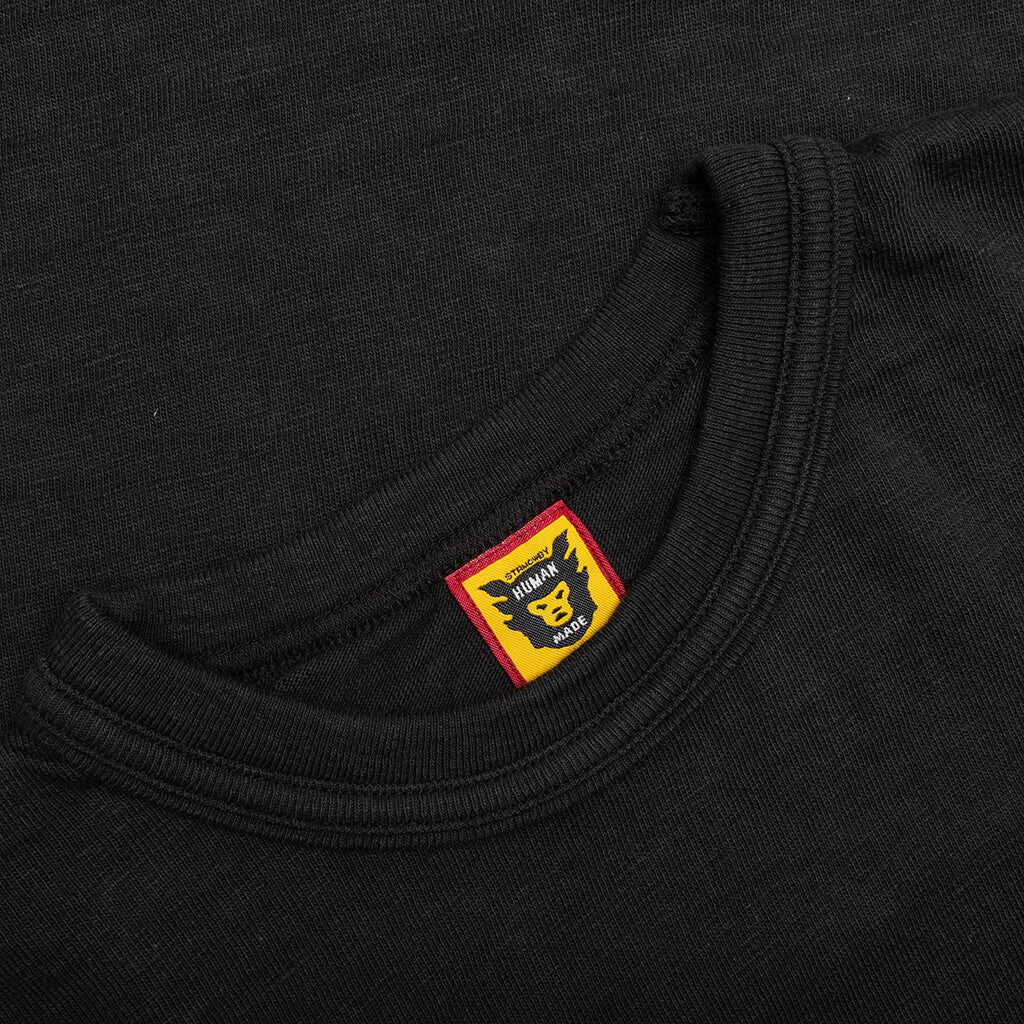 Heart Badge T-Shirt - Black - Image 3
