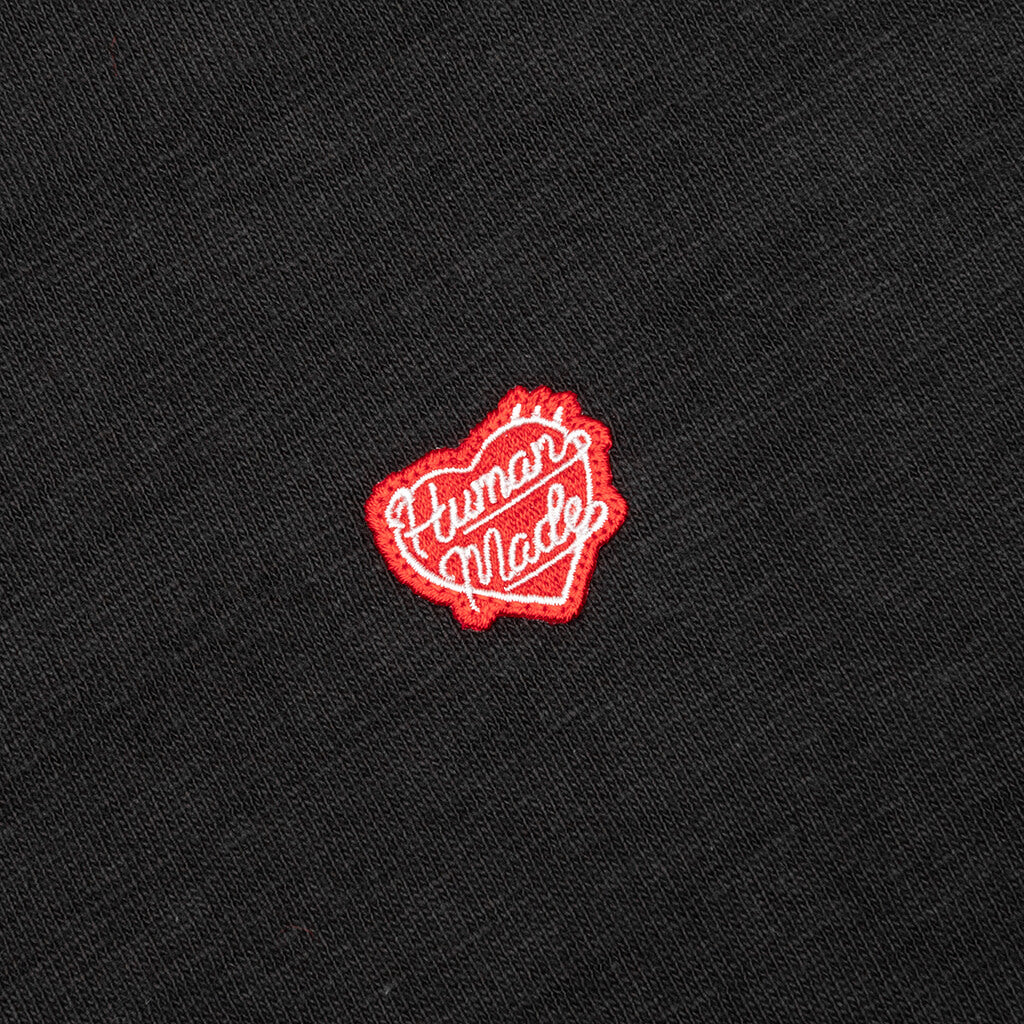 Heart Badge T-Shirt - Black - Image 4