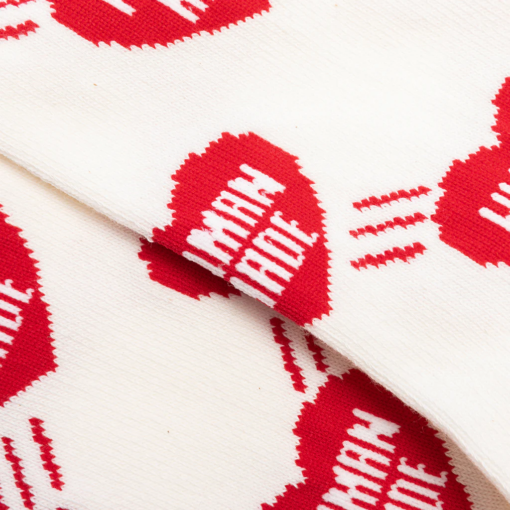 Heart Socks - Red - Image 2