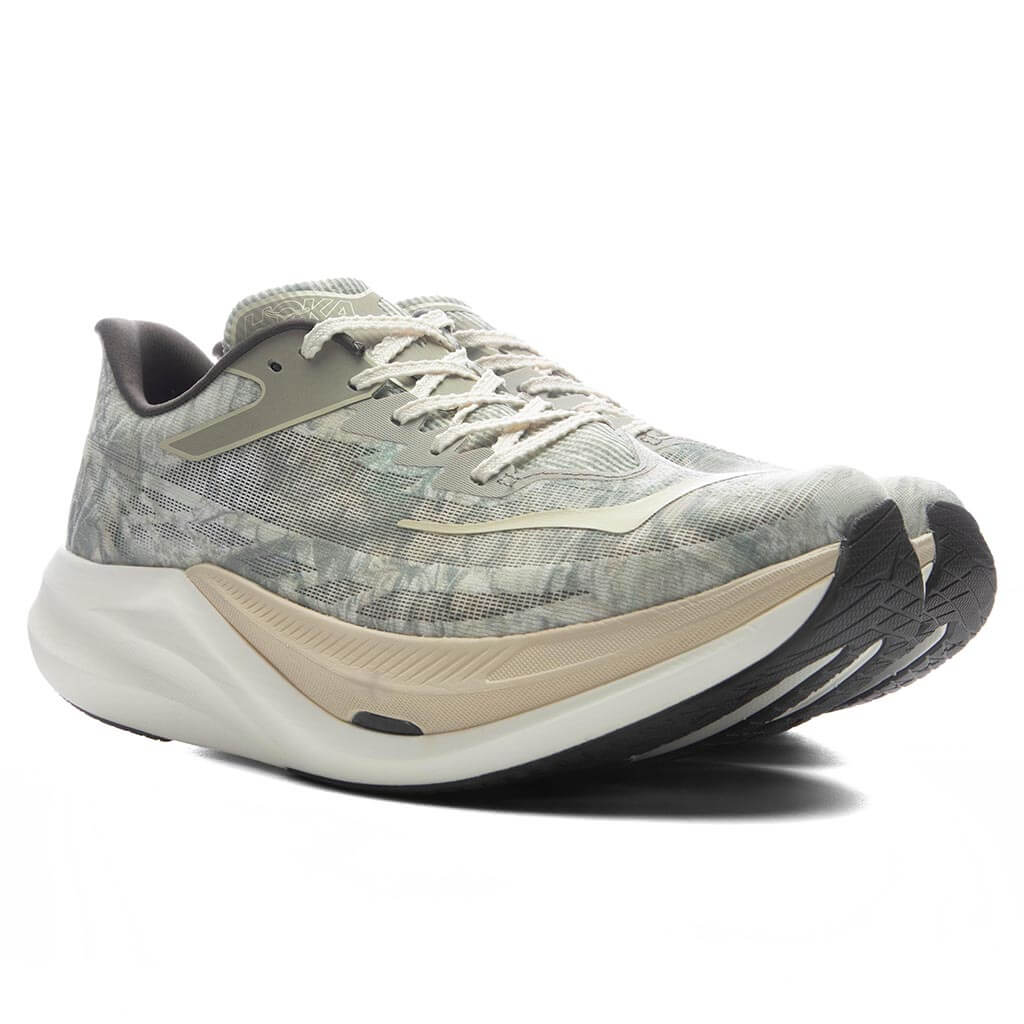 Hoka x John Elliott Rocket X 3 - Spray Green/Antique White - Image 2