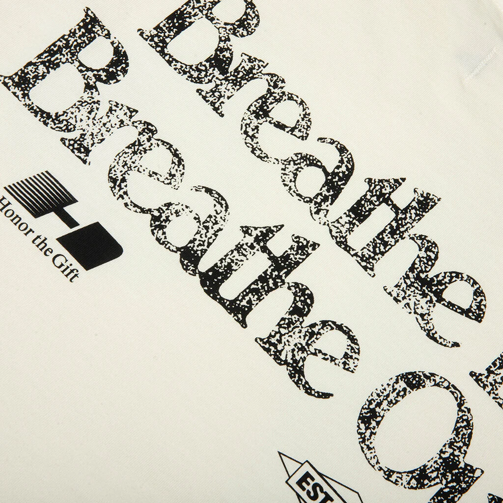 Breathe In Breathe Out S/S Tee - White - Image 4