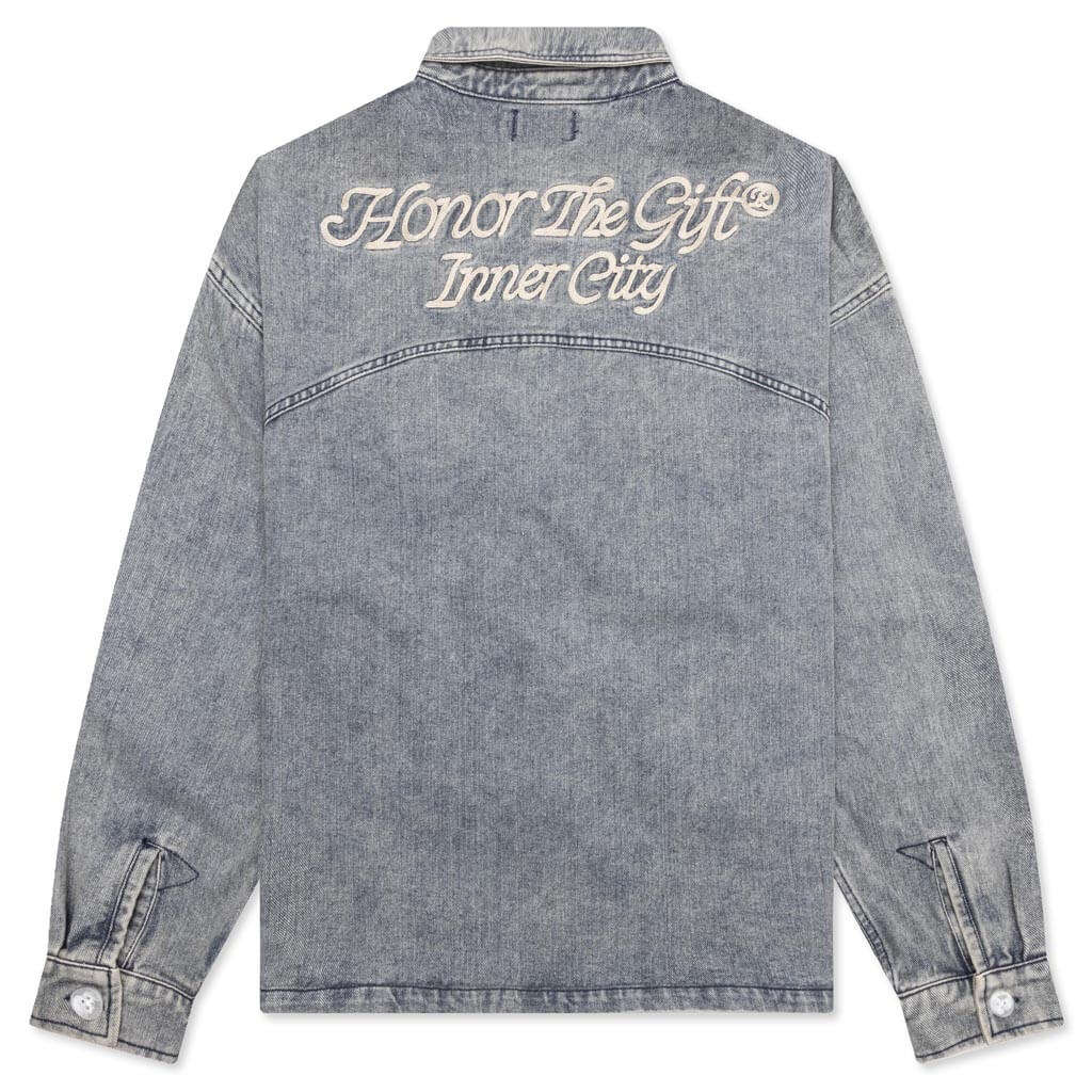 Holiday HTG L/S Work Shirt - Indigo - Image 2