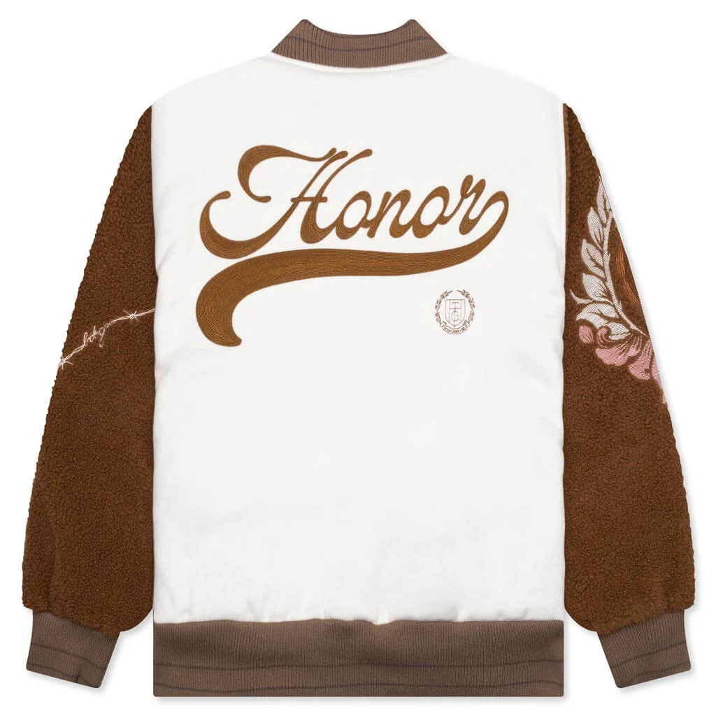 Holiday Honor the Gift Letterman Jacket - Bone - Image 2