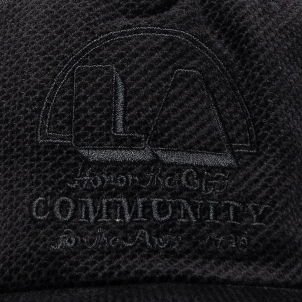 Eyelet Trucker Cap - Black - Image 2
