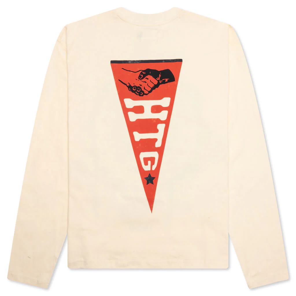 HTG Seal Logo L/S Tee - Bone - Image 2