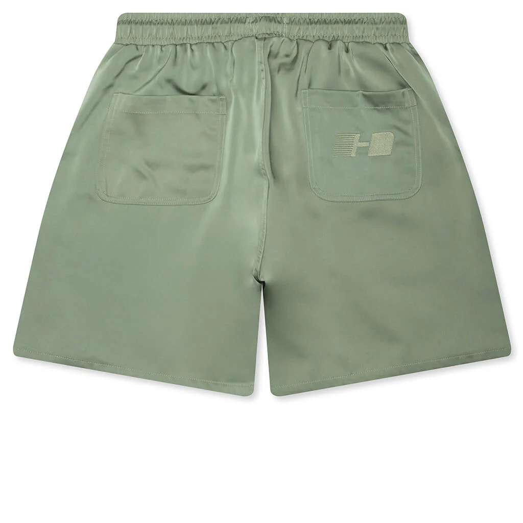 Satin Drawcord 7" Shorts - Sage - Image 2