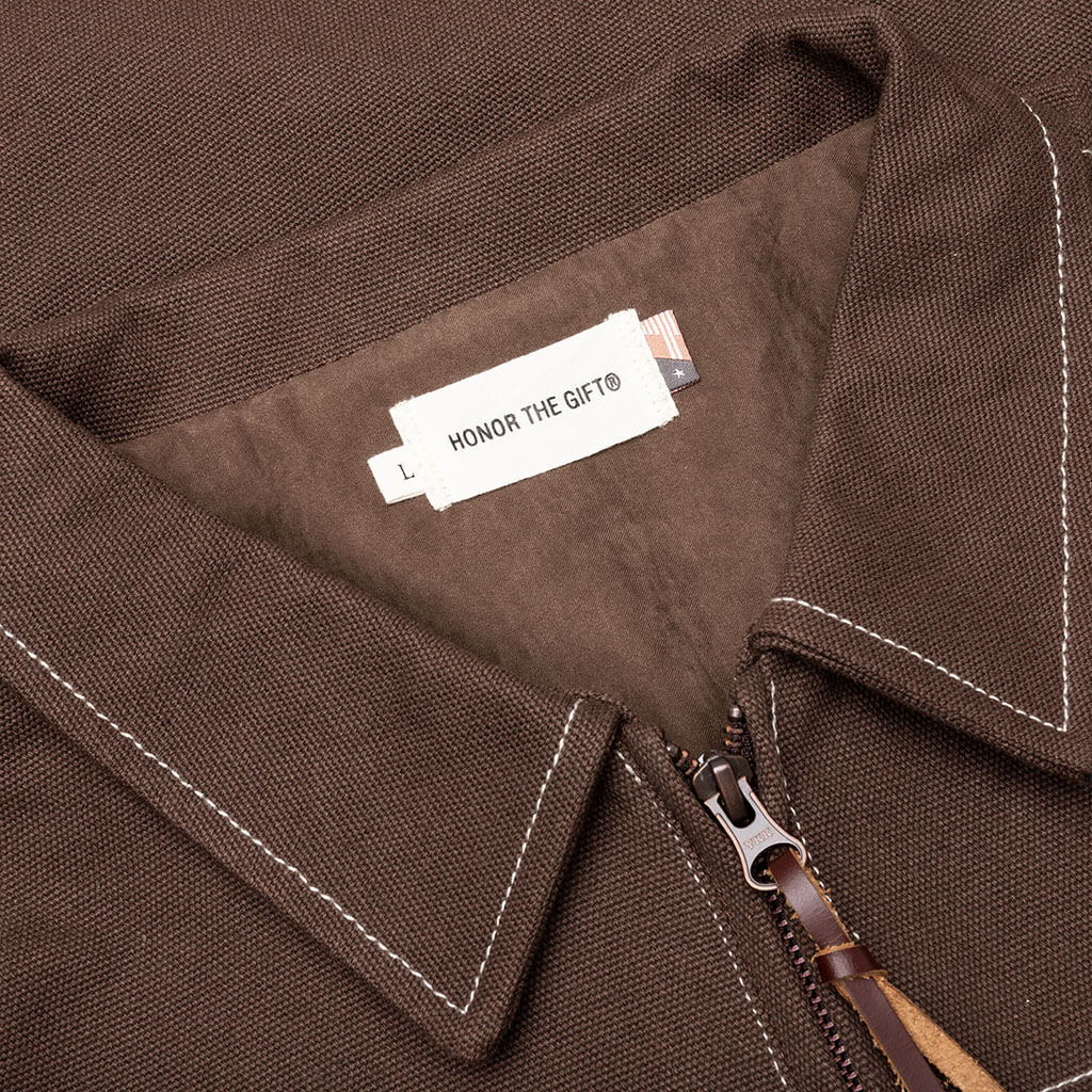 Script Carpenter Jacket - Brown - Image 3