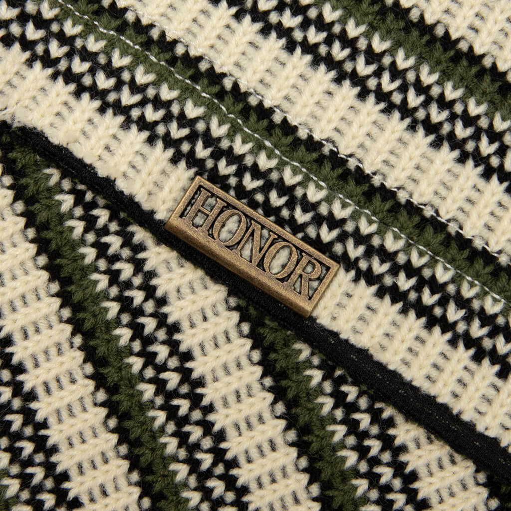 Speak Striped Crew - Olive - Image 4