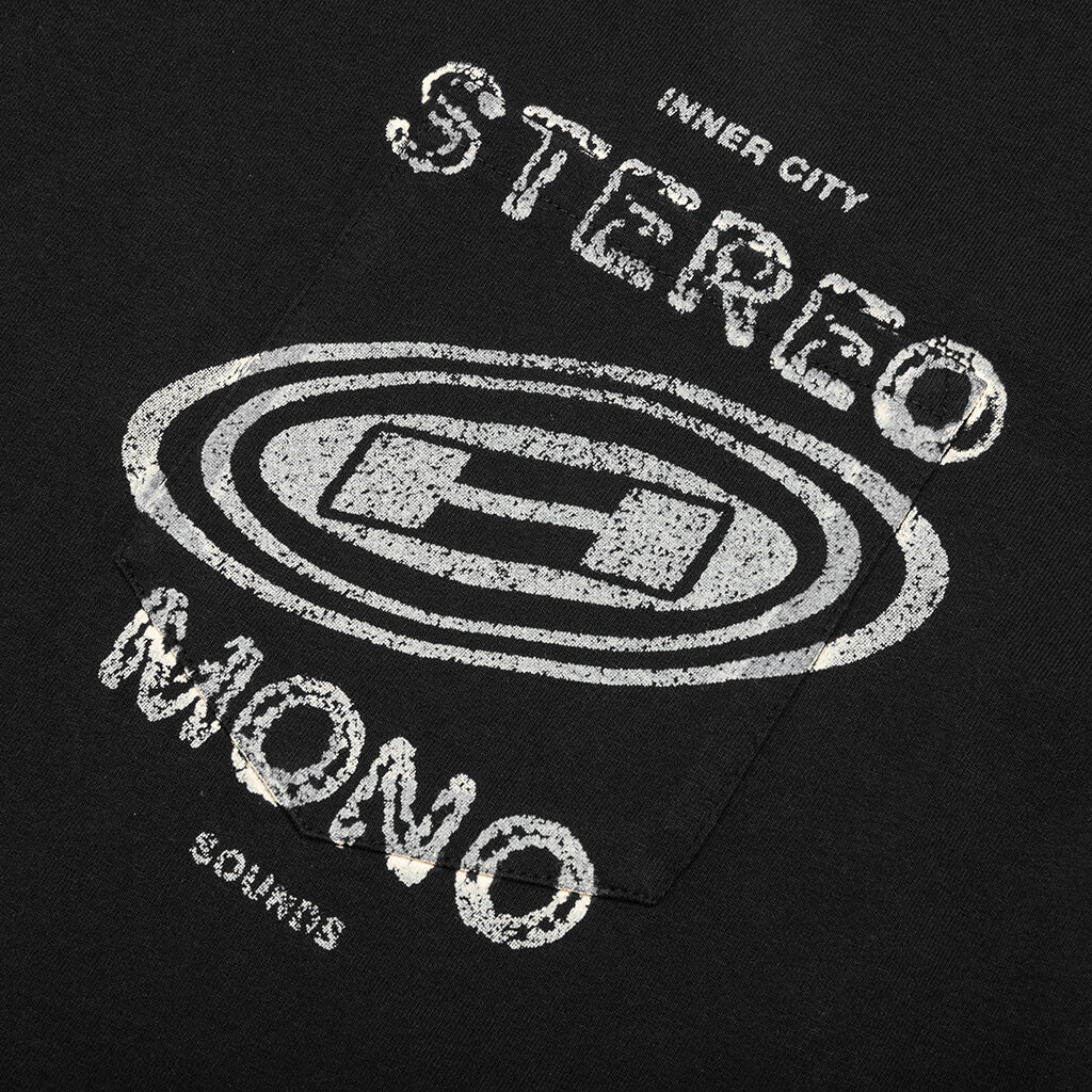 Stereo Mono Tee - Black - Image 6