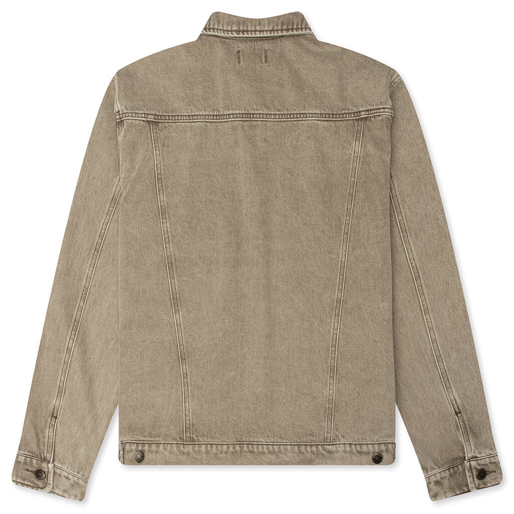 Washed Twill Trucker - Taupe - Image 2