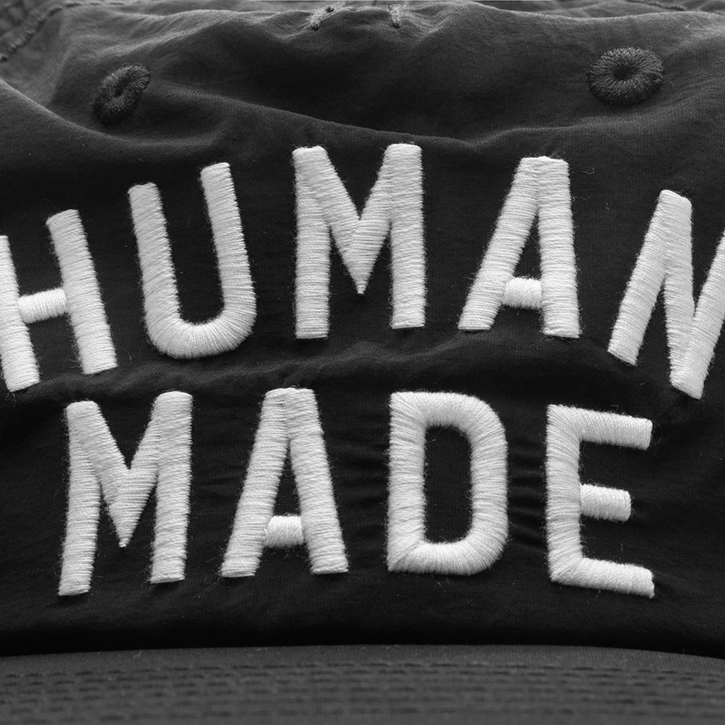 5 Panel Nylon Cap - Black - Image 2