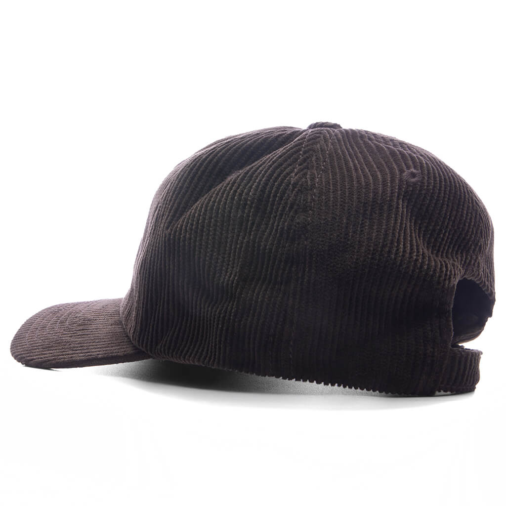 6 Panel Corduroy Cap - Brown - Image 4