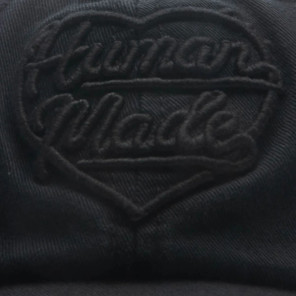 6 Panel Twill Cap #21 - Black - Image 2