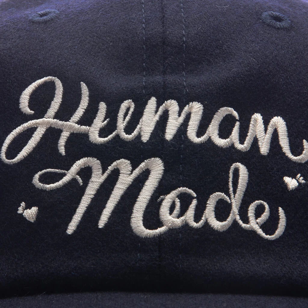 6 Panel Wool Cap - Navy - Image 2