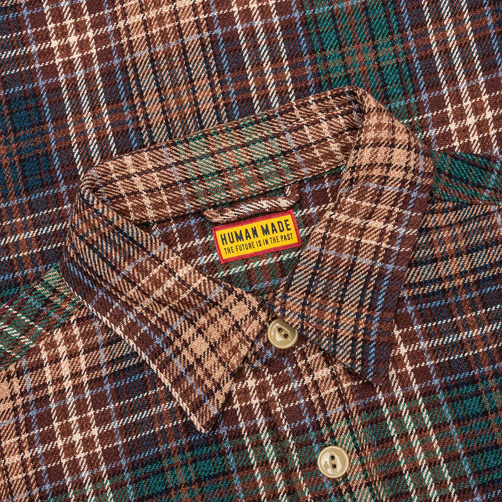 Check Shirt - Brown - Image 3