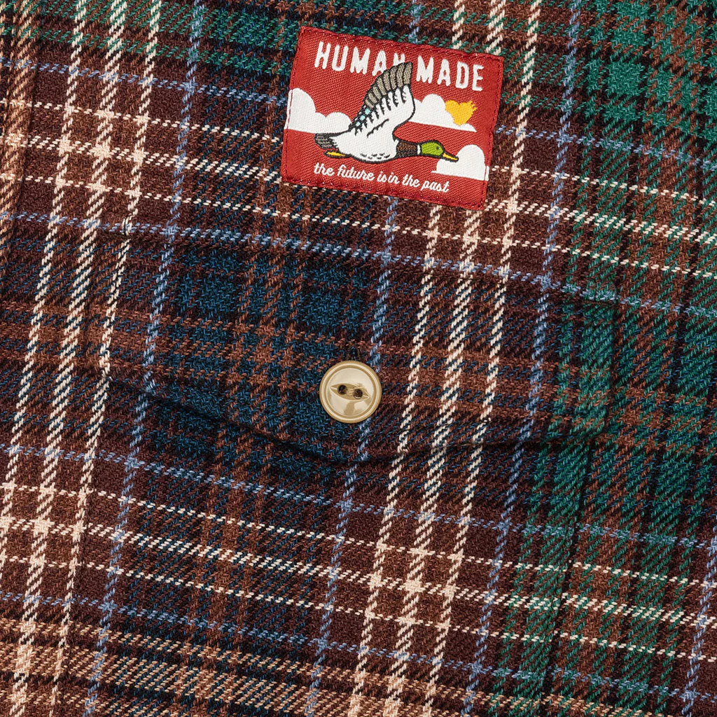 Check Shirt - Brown - Image 4