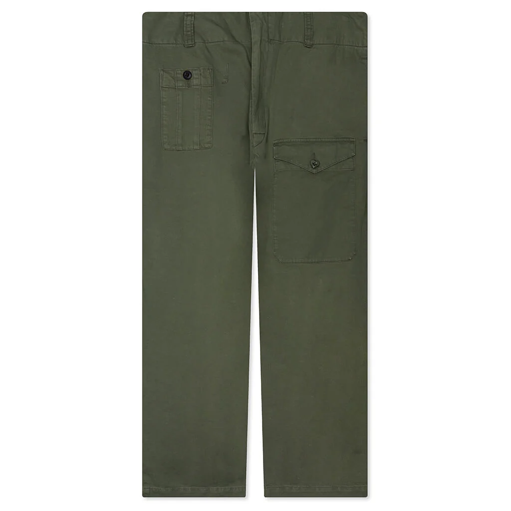 Straight Cargo Pants - Olive Drab