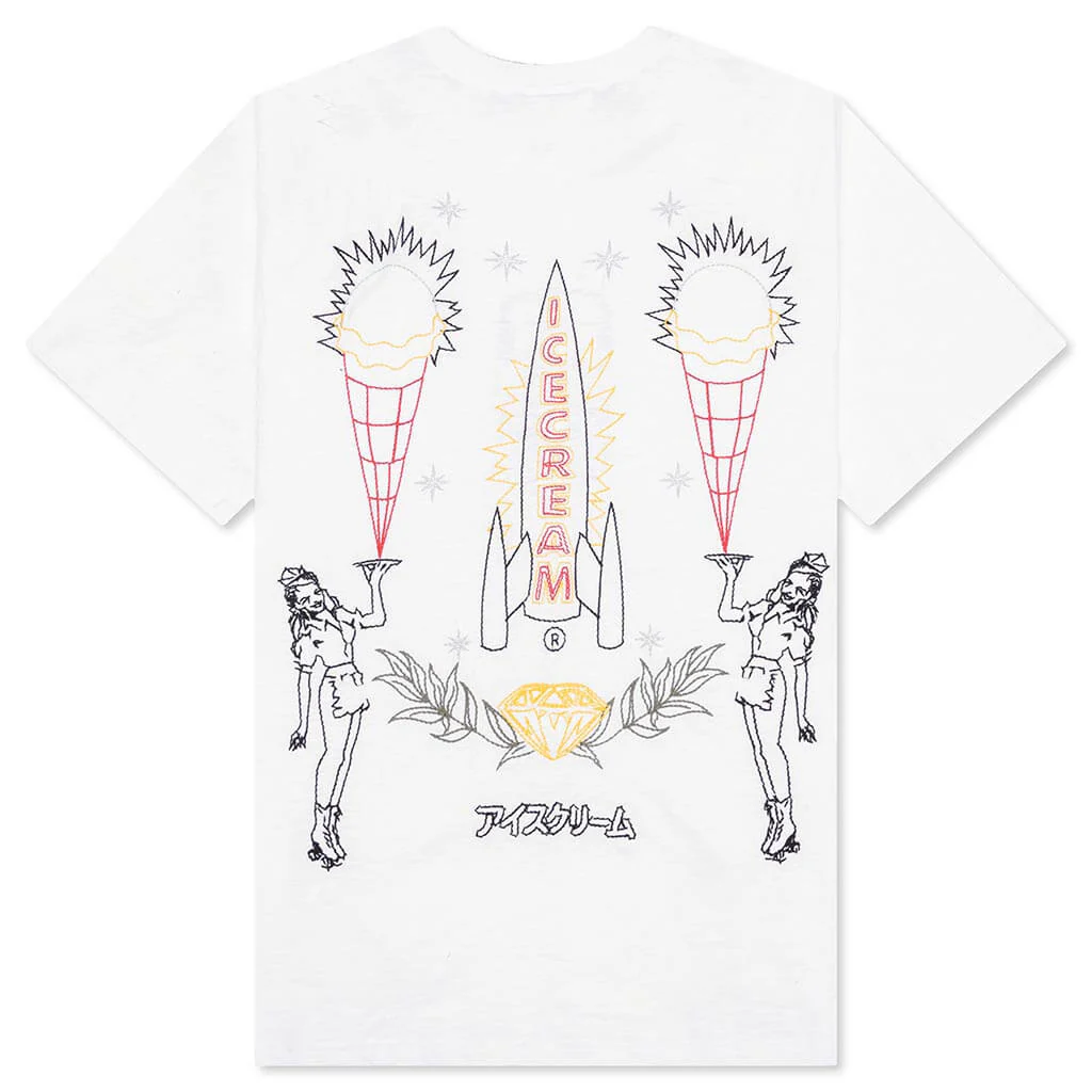 Chains S/S Oversized Tee - White - Image 2