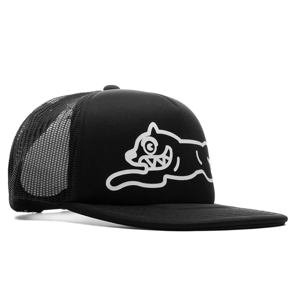 Cream Trucker Hat - Black - Image 3