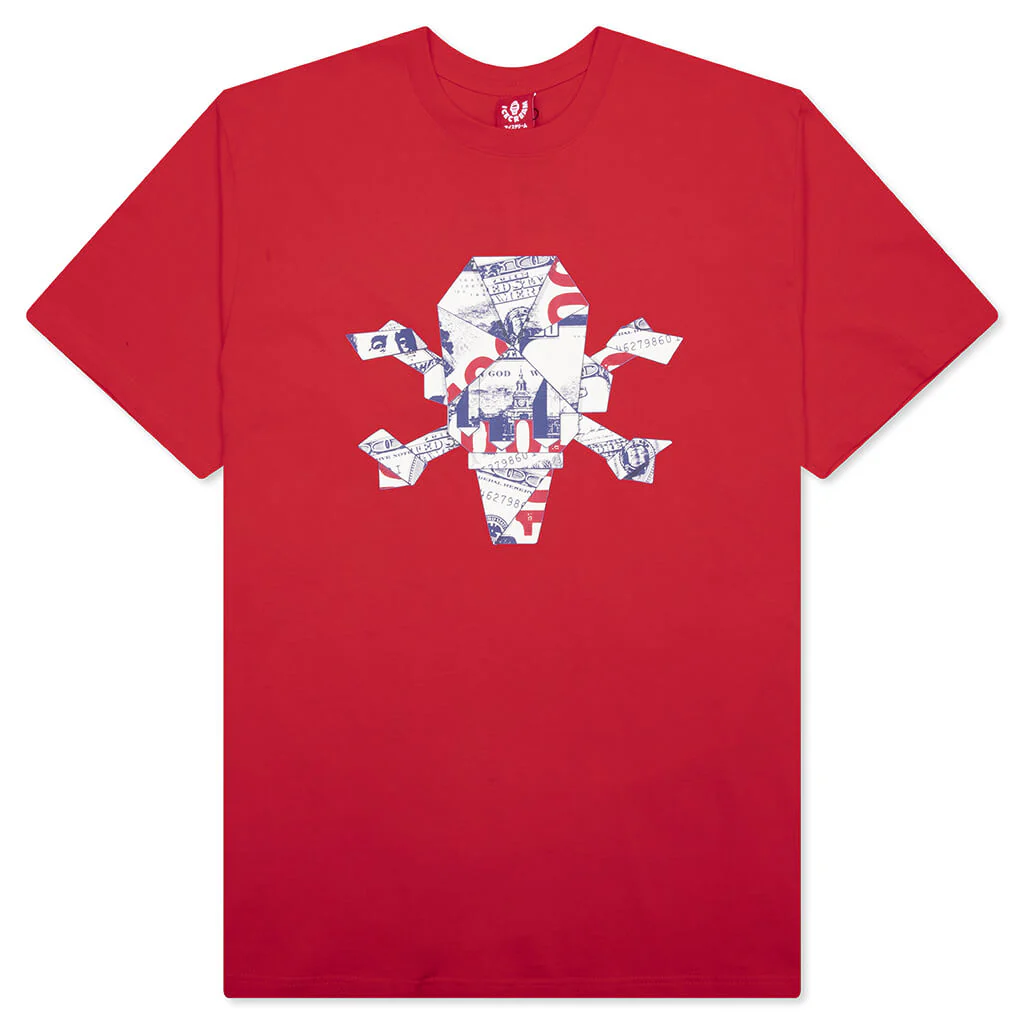 Origami S/S Tee - Fiery Red